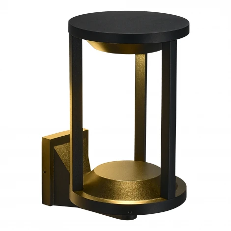 Настенный уличный светильник ST Luce Glorr SL9535.401.01 черный/черный LED 1*9W 3000K