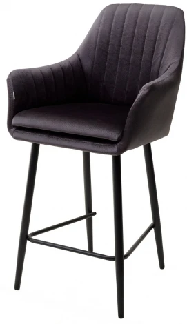 Полубарный стул Роден Blitz 14 Графит, велюр (H=65cm)