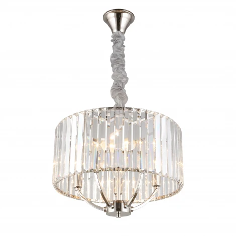 Подвесная люстра Aployt Nela APL.746.03.05 (220V, хрусталь, на цепи, свеча, круглые)