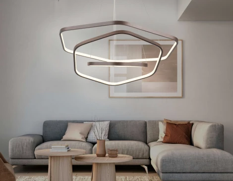 Подвесная люстра Ambrella Line FL366 (LED, 220V, на тросе, кольцо)