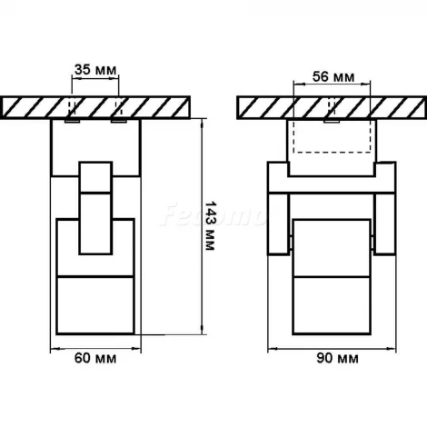 Спот карданный Lightstar Illumo L1 051046 (220V, круглые, IP65)