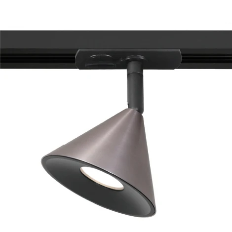 Трековый светильник однофазный Wolta WTL-GU10/08CH под лампу GU10 Черный / Серый BELLO
