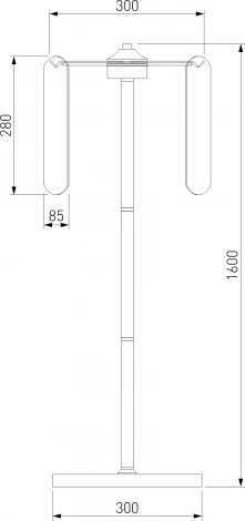 Торшер Eurosvet Claire 01171/3 золото (220V)