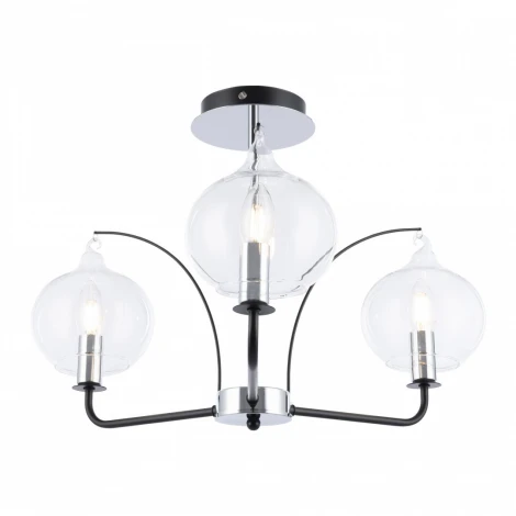 Потолочная люстра на штанге Arte Milano Napoli-321007 321007/3 BK.CR (220V, свеча)