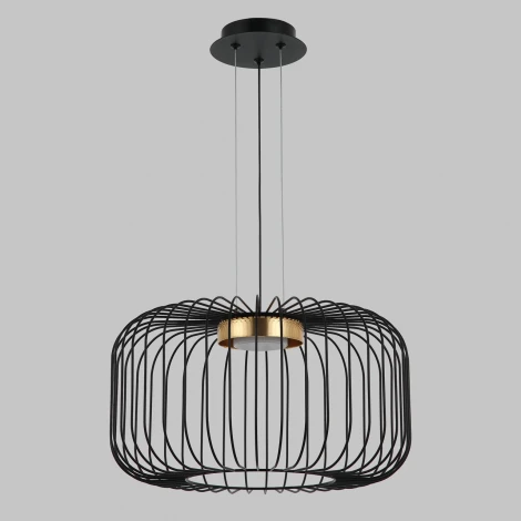 Подвесной светильник Imex MD.23105-1-P-BK+BR (220V, на тросе, круглые)