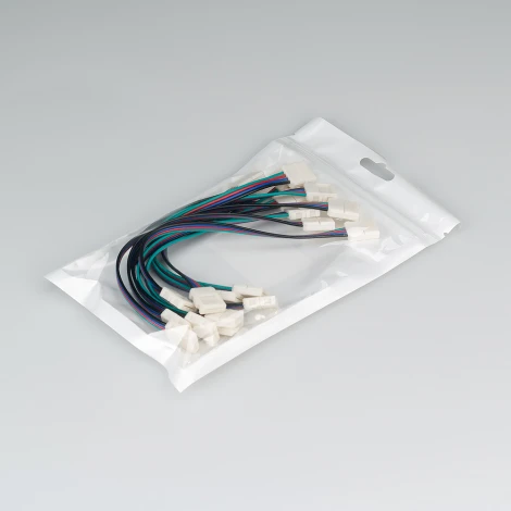 Коннектор выводной FIX-RGB-10mm-150mm-X2 (4-pin) 023955