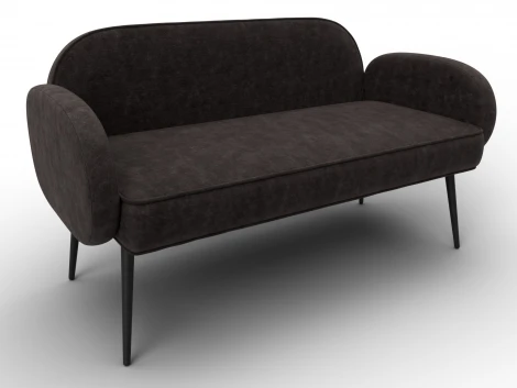 Диван прямой Лига-086 (Фанера,Велюр/Коричневый) Лига Диванов 131098