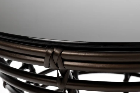 "Парма" кофейный столик из искусственного ротанга, цвет бронзовый 4SIS арт.УТ-00003565