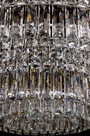 Подвесная люстра Fluorite Normandie FL1085-21P (220V, хрусталь, на цепи)