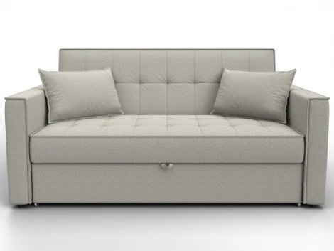 Диван прямой Лига-104 (140) (ЛДСП,Брус,Фанера,Рогожка/Бежевый) Лига Диванов 134858