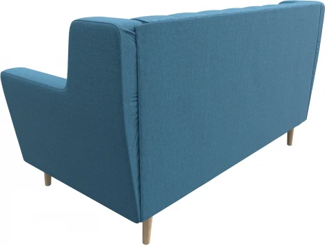 Диван кухонный прямой Брайтон 2 Люкс (Голубой/Рогожка) Лига Диванов арт.123184