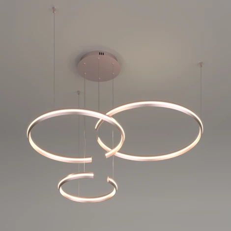 Подвесной светильник Eurosvet Gap 90180/3 (LED, 220V, пульт управления, на тросе, кольцо)