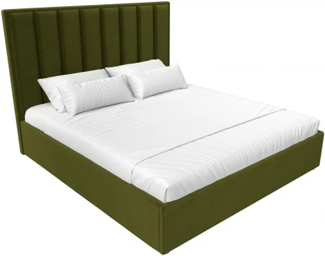 Кровать интерьерная Афродита 200 (Зеленый/Микровельвет) Лига Диванов арт.120613