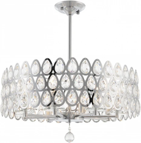 Потолочная люстра хрустальная на штанге Arte Milano Sorrento-1019 371019/8/300/580 CR (220V)