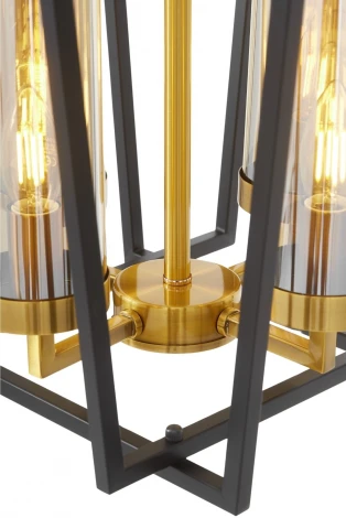 Подвесная люстра Lumina Deco Afres LDP 1246-4 BK+MD