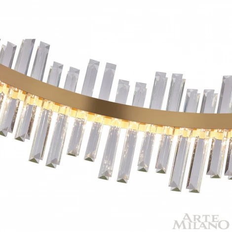 Подвесная люстра Arte Milano Venezia 312033/D1000 BS (регулировка яркости, LED, 220V, хрусталь, пульт управления, на тросе, круглые)