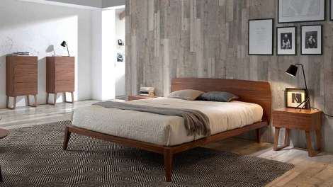 Тумба прикроватная Angel Cerda CP1702 (Орех/ Шпон ореха,Дерево)