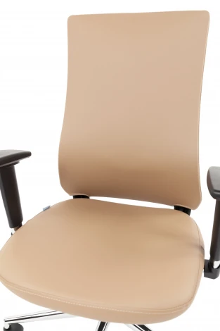 Офисное кресло Chairman 500LUX Россия экокожа бежевый БП 7210651