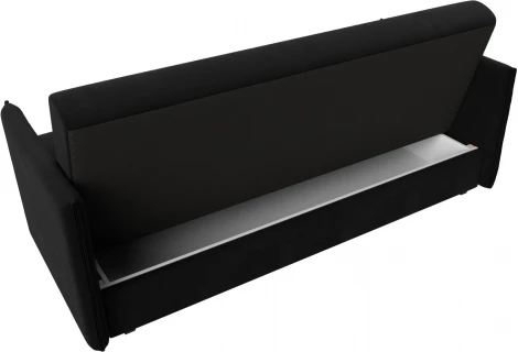 Диван-книжка Лига-018 (Черный/Микровельвет) Лига Диванов арт.117868