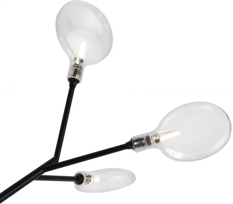 Люстра на штанге потолочная Florencia FR5049CL-27B (220V, лепестки)