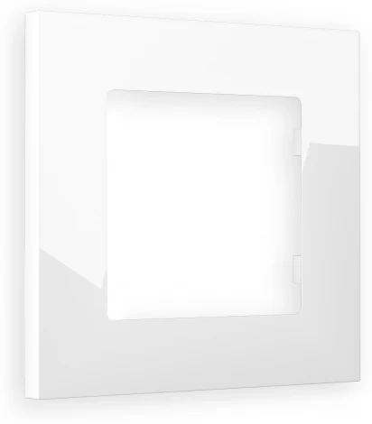 Рамка Ambrella Volt ALFA Qubi (Белый глянец) 1-ая AF250101