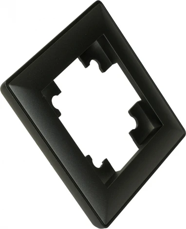 Рамка на 1 пост (черный) Stekker Катрин 39812