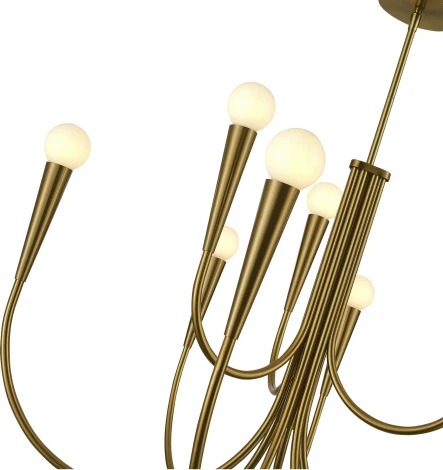 Потолочная люстра на штанге ST Luce Dutchess SL1243.303.09 Латунь E14 9*60W