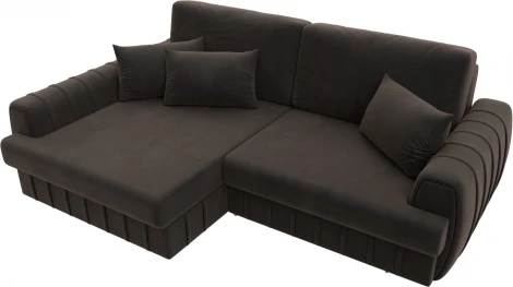 Диван угловой Лига-057 НПБ угол левый Лига Диванов (Велюр) арт.129272L