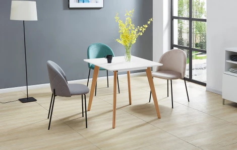 Стол M-407 белый матовый/бук