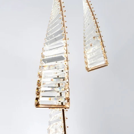 Подвесной светильник светодиодный хрустальный Modelux MODESTYLE MS.88910.3R GD