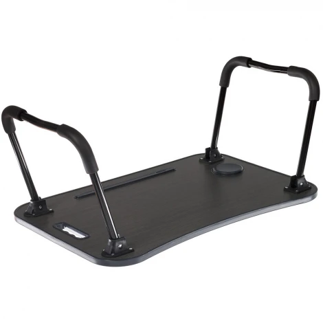 Стол складной с подстаканником «ЛАЙТ», 59,5x39,5x26,4см, мдф, металл, св. дерево, белый