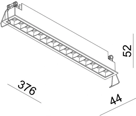 Встраиваемый линейный светильник светодиодный Deko-Light Ceti 565252