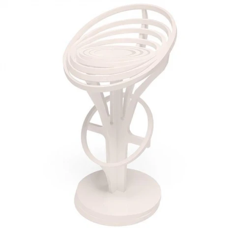 Стул барный Лофт Кронос Белый фанера