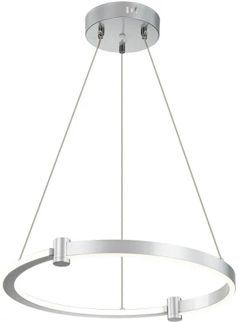 Подвесной светильник 14015/1P Silver Indigo Circolato V000078L (регулировка яркости, LED, 220V, пульт управления, на тросе, кольцо)