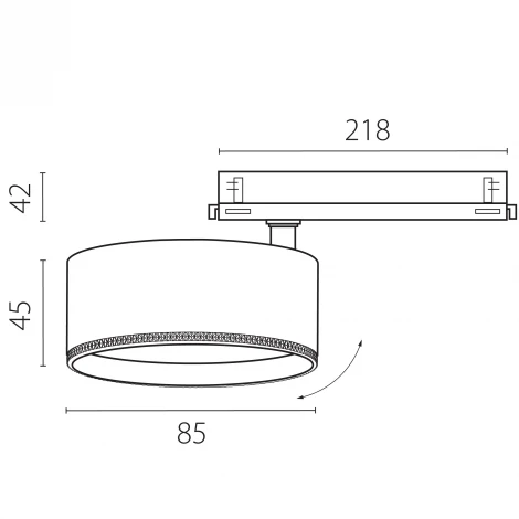 Трековый светильник трехфазный светодиодный LED 15W 220V с управлением DALI Lightstar Alta Pro A5547DALI