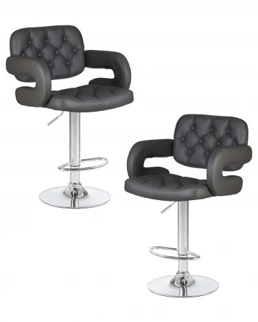 Набор 2 шт стул барный DOBRIN TIESTO (серый)