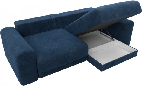 Диван угловой Лига-056 НПБ угол универсальный Лига Диванов (Велюр) арт.129161