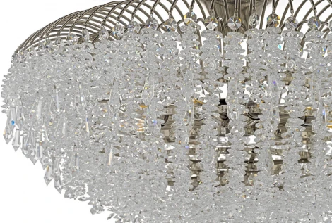 Потолочная люстра на штанге Arti Lampadari Delia E 1.3.80.105 N (220V, хрусталь, круглые)