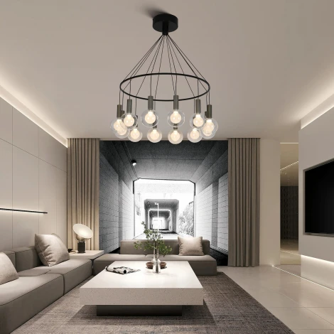 Подвесная люстра Favourite Kula 4378-12P (LED, 220V, на проводе, шар)