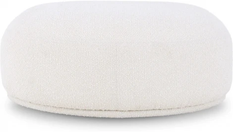 Пуф торцевой Fabro ОГОГО (арт.856690), (Ткань,Букле/Белый)