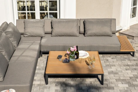 "Амальфия" трансформирующаяся лаунж-зона из алюминия, цвет графит 4SIS арт.УТ-00007469