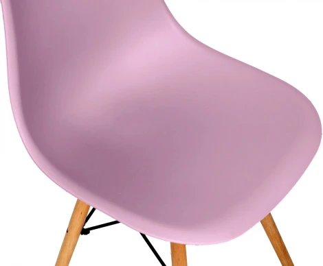 Обеденный стул Frank-Spacer ОГОГО Обстановочка! (Пластик,Массив дерева/Розовый) арт.920368