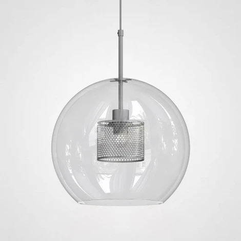 Подвесной светильник Catch Silver D30 ImperiumLoft Catch01 (186710-26) (220V, на проводе, шар)