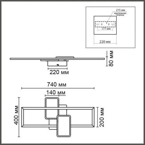 Потолочная люстра светодиодная Lumion Goldy 6575/80CL черный, золотая патина/черный, золотая патина/металл/акрил, металл LED 80W 220V