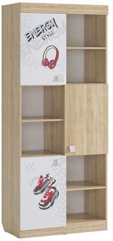 Энерджи Стеллаж Mebelson (ЛДСП/Дуб сонома,Белый) арт.MDE-03.1623