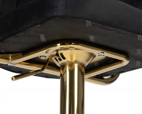 Стул барный DOBRIN CHARLY GOLD (черный велюр (MJ9-101))