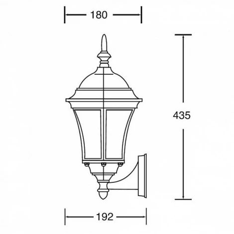 Настенный фонарь уличный Oasis Light 91301S Bl (220V, IP44)