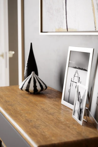 Стол-консоль Телфорд дуб американский/графит Mebelik арт.007022