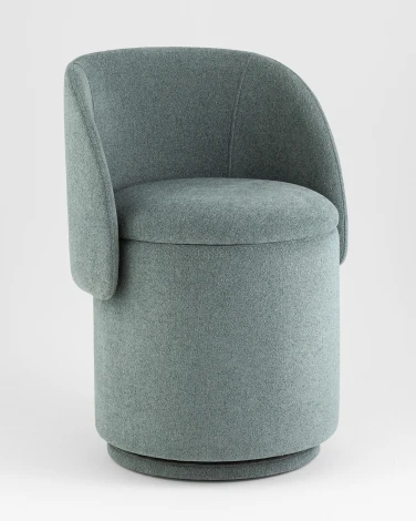 Пуф-трансформер Таунсвилл вращающийся с ящиком букле зеленый Stool Group УТ000042270