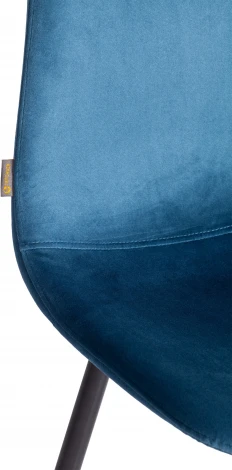 Стул BREEZE (mod. JSC-58) / 1 шт. в упаковке (Велюр,Металл  /Синий,Черный)